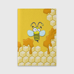 Обложка для паспорта матовая кожа Пчелка