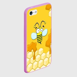 Чехол для iPhone 5/5S матовый Пчелка - фото 2