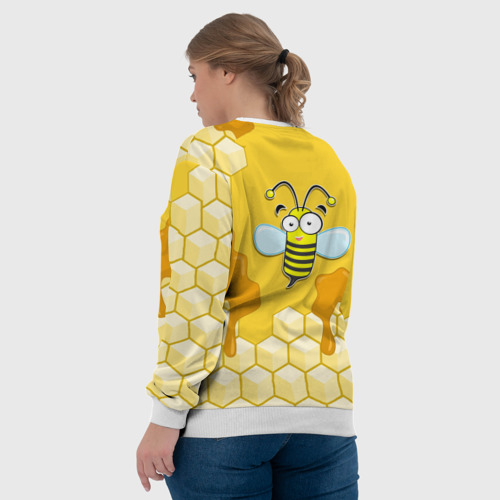 Женский свитшот 3D Пчелка, цвет 3D печать - фото 7