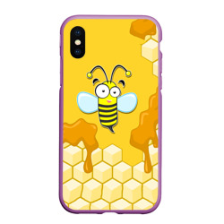 Чехол для iPhone XS Max матовый Пчелка