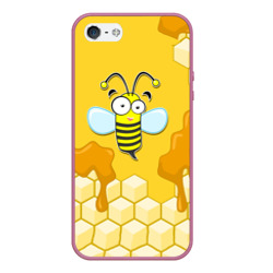 Чехол для iPhone 5/5S матовый Пчелка