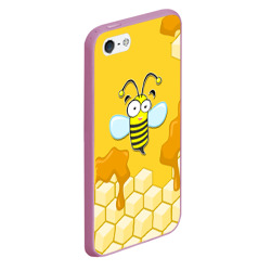 Чехол для iPhone 5/5S матовый Пчелка - фото 2