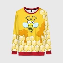 Женский свитшот 3D Пчелка