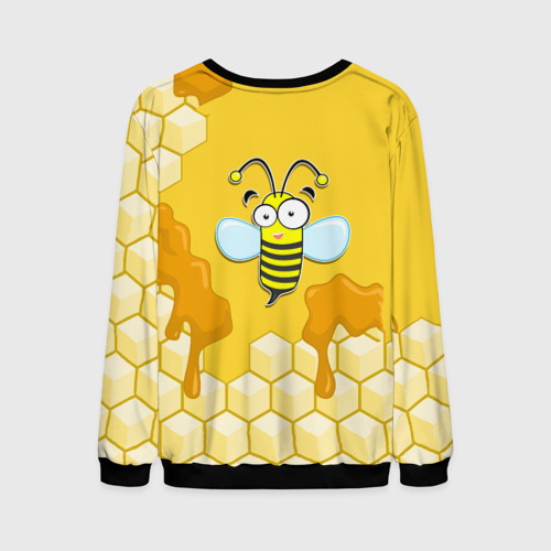 Мужской свитшот 3D с принтом Пчелка, вид сзади #1