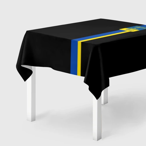 Скатерть 3D Герб Мурманска на черном