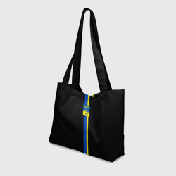 Пляжная сумка 3D Герб Мурманска на черном - фото 2