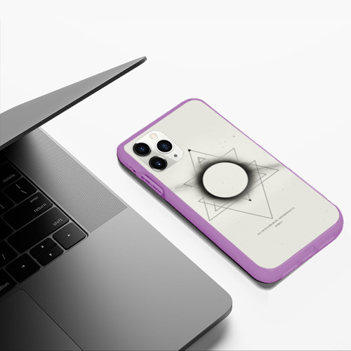 Чехол для iPhone 11 Pro Max матовый Architects, цвет фиолетовый - фото 5