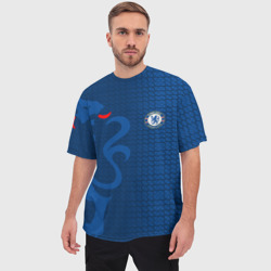 Мужская футболка oversize 3D Chelsea sport - фото 2