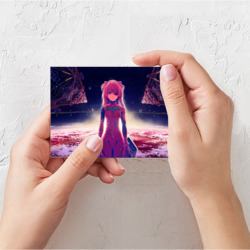 Поздравительная открытка Asuka in space. Evangelion - фото 2