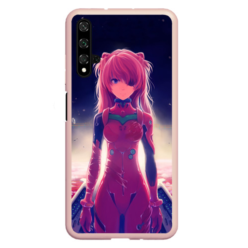 Чехол для Honor 20 Asuka in space. Evangelion, цвет светло-розовый