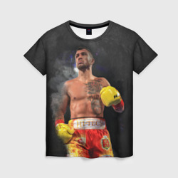 Женская футболка 3D Vasyl Lomachenko 2