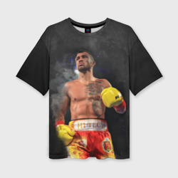 Женская футболка oversize 3D Vasyl Lomachenko 2