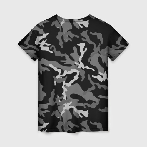 Женская футболка 3D с принтом Орден Отечественной Войны и георгиевская лента, вид сзади #1