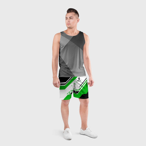 Мужские шорты спортивные RAINBOW SIX SIEGE      , цвет 3D печать - фото 4