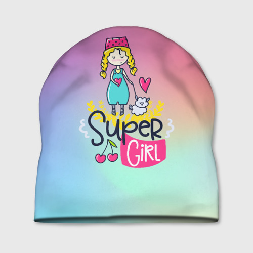 Шапка 3D SUPER GIRL