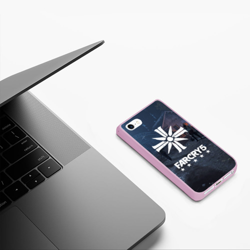 Чехол для iPhone 5/5S матовый Cult Far Cry, цвет розовый - фото 5