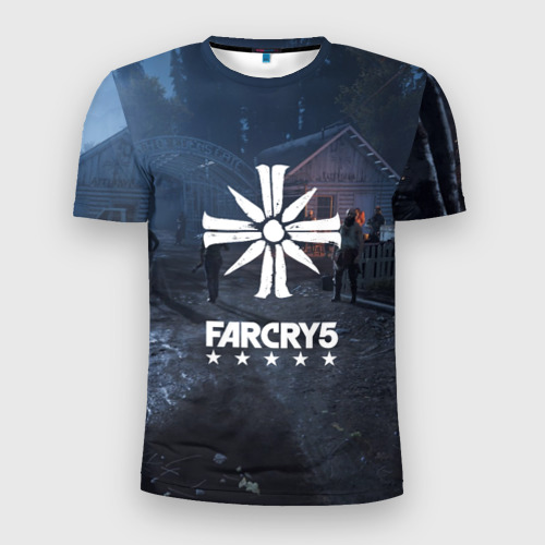 Мужская футболка 3D Slim с принтом Cult Far Cry, вид спереди #2