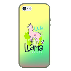 Чехол для iPhone 5/5S матовый Lama