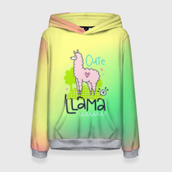 Женская толстовка 3D Lama