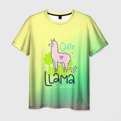 Мужская футболка 3D Lama