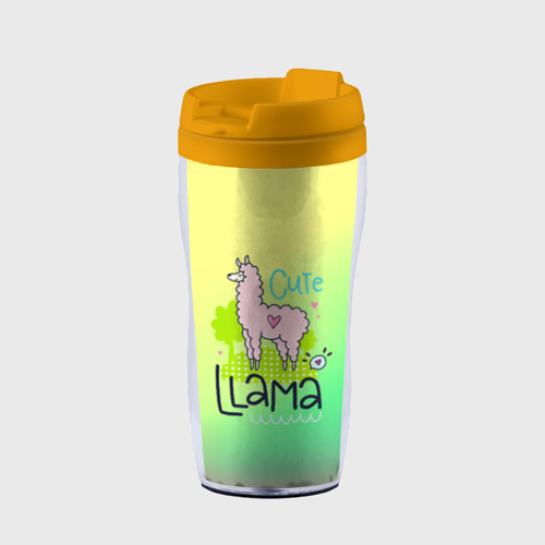 Термокружка-непроливайка Lama, цвет желтый