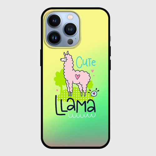 Чехол для iPhone 13 Pro Lama, цвет черный