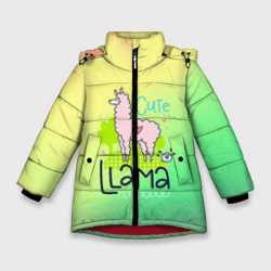 Зимняя куртка для девочек 3D Lama