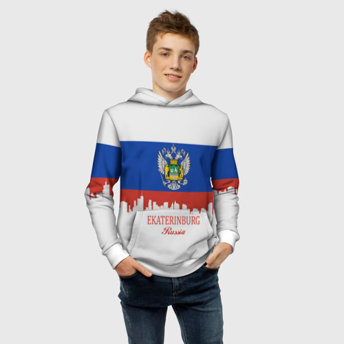 Детская толстовка 3D Флаг РФ с гербом Екатеринбурга - фото 6
