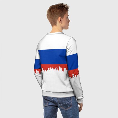 Детский свитшот 3D Флаг РФ с гербом Екатеринбурга, цвет 3D печать - фото 4