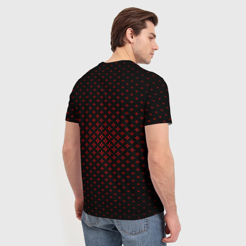 Мужская футболка 3D с принтом ARSENAL SPORT, вид сзади #2
