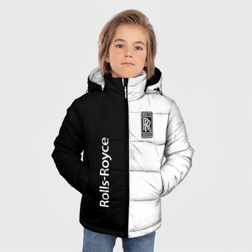 Зимняя куртка для мальчиков 3D Rolls-Royce, цвет черный - фото 3