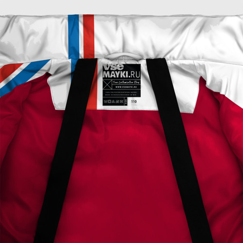 Зимняя куртка для девочек 3D Пермский край, цвет красный - фото 7