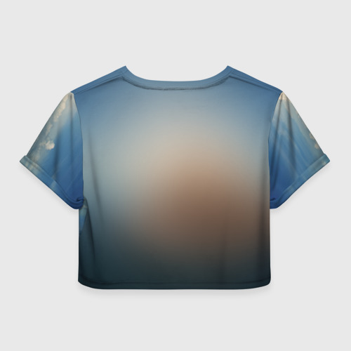 Женская футболка Crop-top 3D A bear, цвет 3D печать - фото 2
