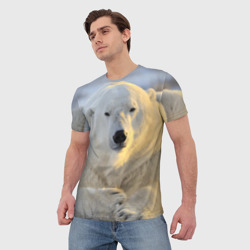 Мужская футболка 3D Медведь - фото 2