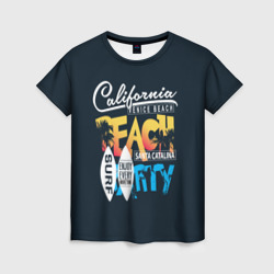 Женская футболка 3D Калифорния