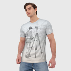 Мужская футболка 3D Парень с контроллером - фото 2