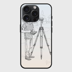 Чехол силиконовый для Apple iPhone 15 Pro матовый Парень с контроллером
