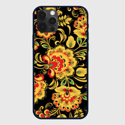 Чехол для iPhone 12 Pro Max Хохлома - цветочные узоры