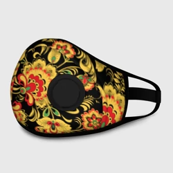 Маска из неопрена Хохлома - цветочные узоры
