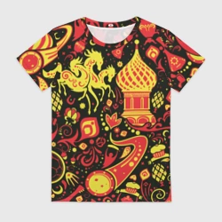 Женская футболка 3D Орнамент - Россия