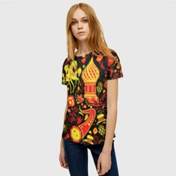 Женская футболка 3D Орнамент - Россия - фото 2