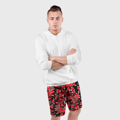 Мужские шорты спортивные Орнамент, цвет 3D печать - фото 5