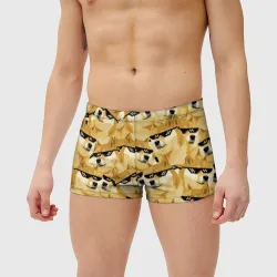 Мужские купальные плавки 3D Doge мем в deal with it очках - фото 2