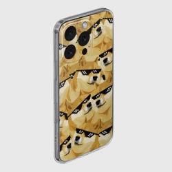 Чехол для iPhone 16 Pro Max силиконовый с защитой камеры Doge мем в deal with it очках - фото 2