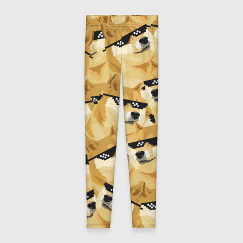 Леггинсы 3D Doge мем в deal with it очках, цвет 3D печать