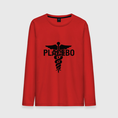 Мужской лонгслив хлопок Placebo, цвет красный