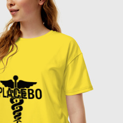 Женская футболка хлопок Oversize Placebo - фото 2