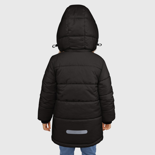 Зимняя куртка для девочек 3D Войска ПВО страны, цвет черный - фото 4