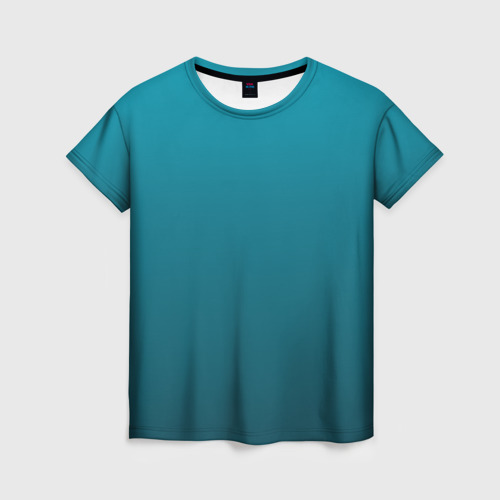 Женская футболка 3D Бирюза, цвет 3D печать