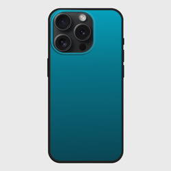 Чехол силиконовый для Apple iPhone 15 Pro матовый Бирюза